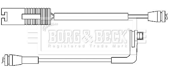 BORG & BECK Сигнализатор, износ тормозных колодок BWL3032